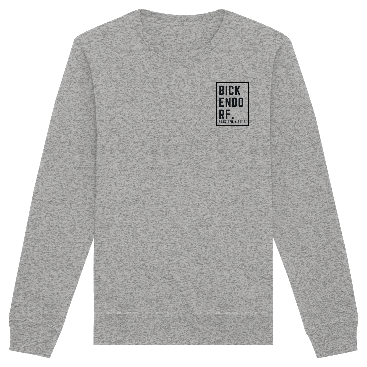 Bickendorf Koordinaten (kleiner Druck auf der Brust) - Organic Basic Unisex Sweatshirt