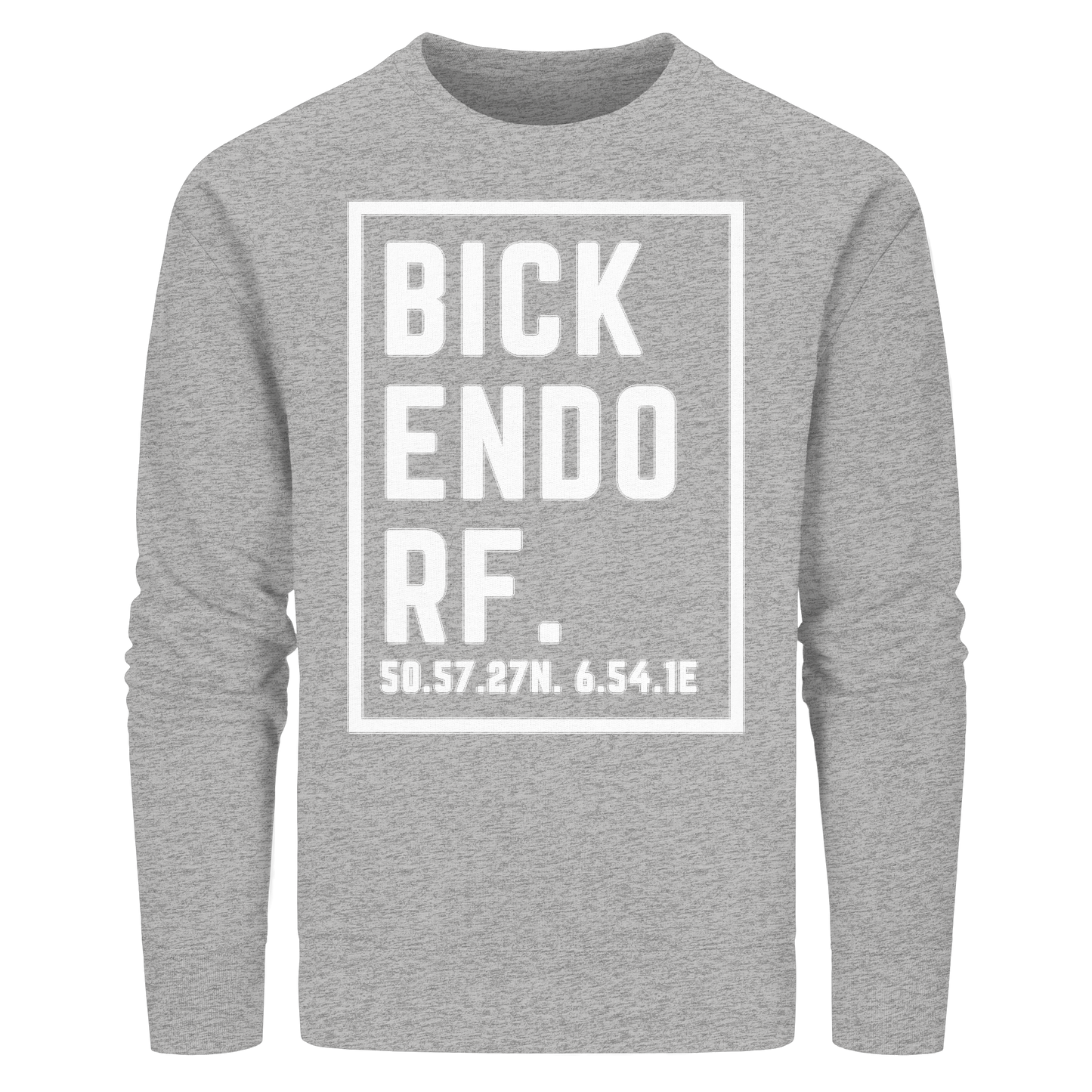 Bickendorf Koordinaten (großer Druck auf der Brust) - Organic Basic Unisex Sweatshirt