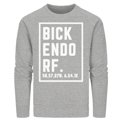 Bickendorf Koordinaten (großer Druck auf der Brust) - Organic Basic Unisex Sweatshirt