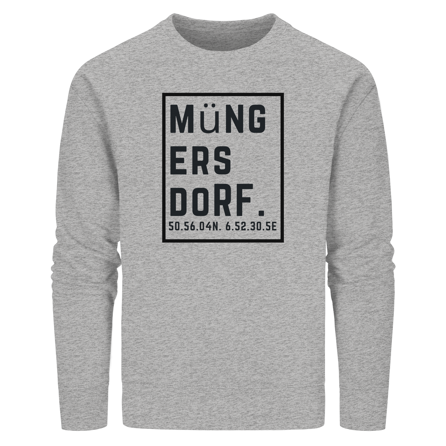 Müngersdorf Koordinaten (großer Druck auf der Brust) - Organic Basic Unisex Sweatshirt
