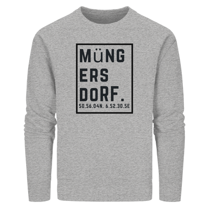 Müngersdorf Koordinaten (großer Druck auf der Brust) - Organic Basic Unisex Sweatshirt