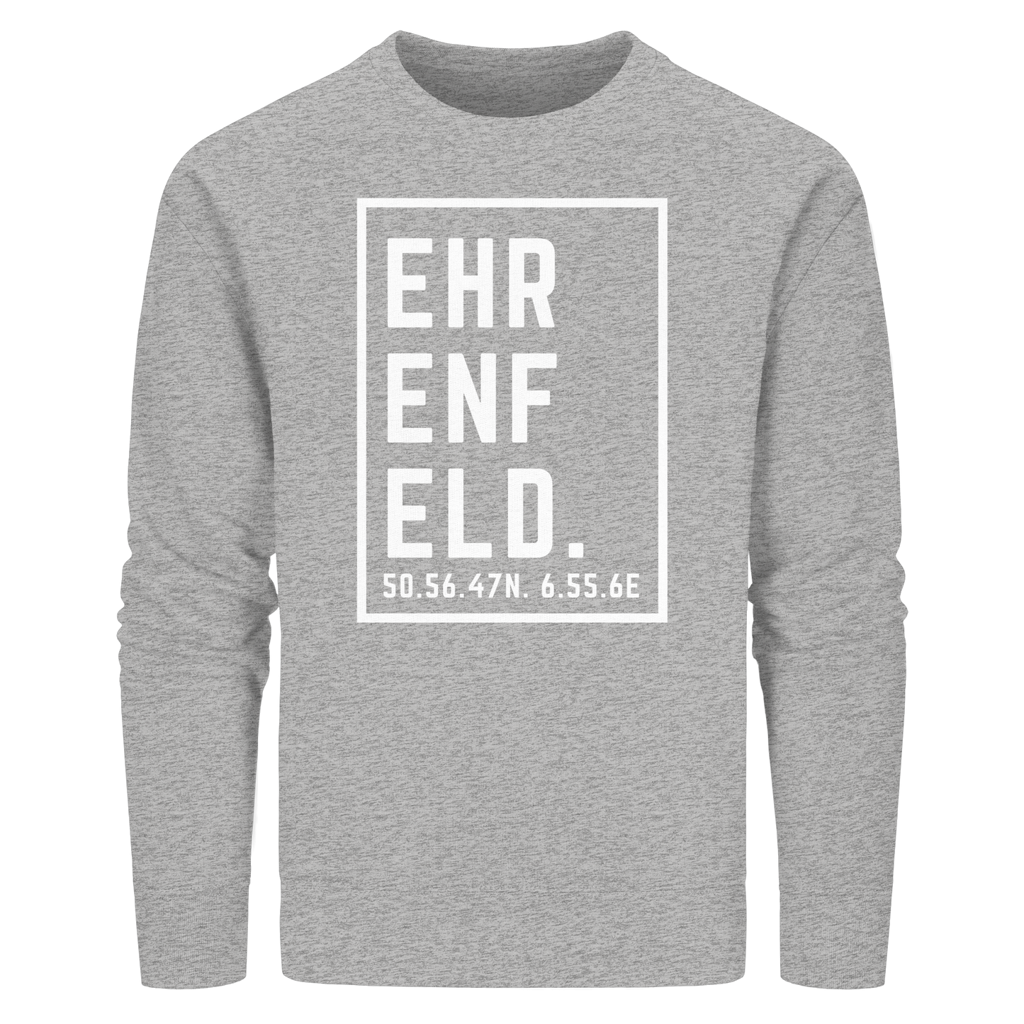 Ehrenfeld Koordinaten (großer Druck auf der Brust) - Organic Basic Unisex Sweatshirt