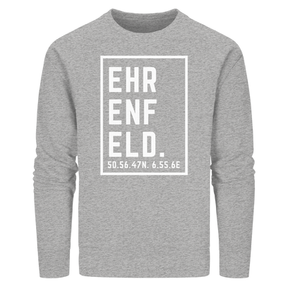 Ehrenfeld Koordinaten (großer Druck auf der Brust) - Organic Basic Unisex Sweatshirt