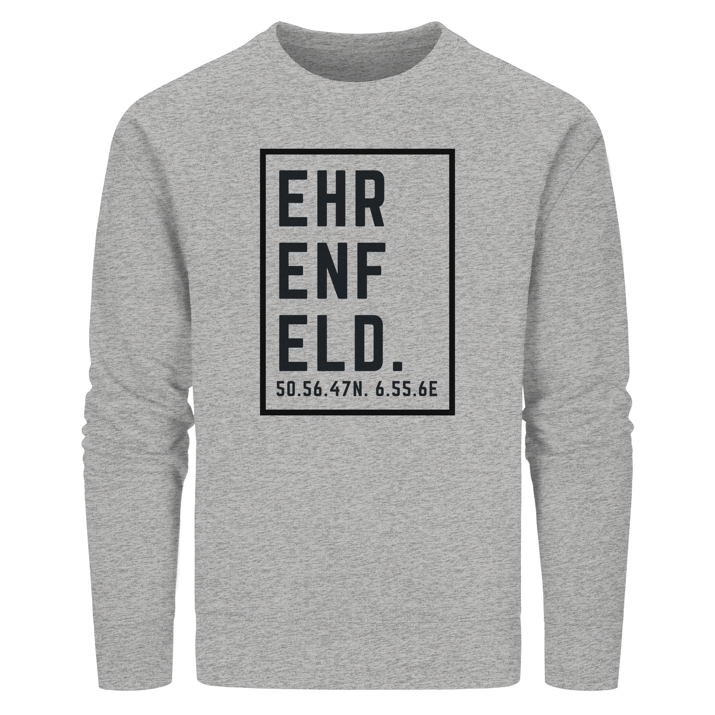 Ehrenfeld Koordinaten (großer Druck auf der Brust) - Organic Basic Unisex Sweatshirt