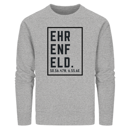Ehrenfeld Koordinaten (großer Druck auf der Brust) - Organic Basic Unisex Sweatshirt