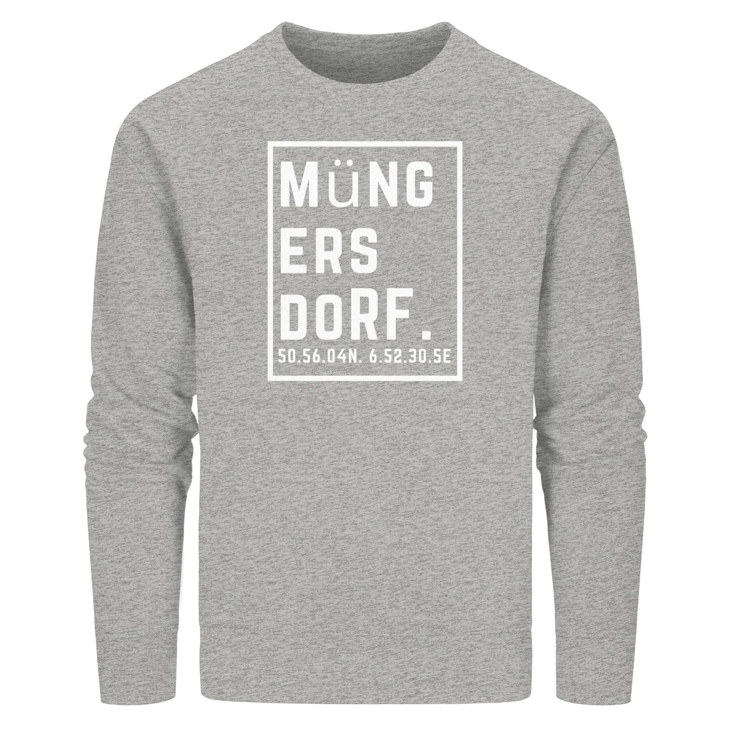 Müngersdorf Koordinaten (großer Druck auf der Brust) - Organic Basic Unisex Sweatshirt