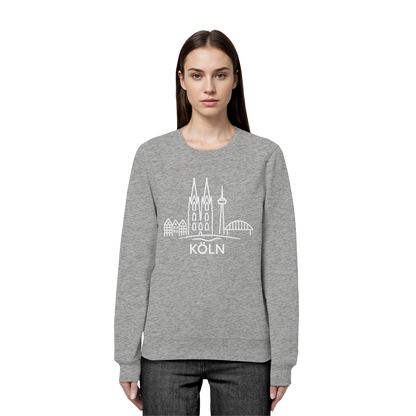 Köln Skyline (großer Druck auf der Brust) - Organic Basic Unisex Sweatshirt