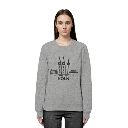 Köln Skyline (großer Druck auf der Brust) - Organic Basic Unisex Sweatshirt