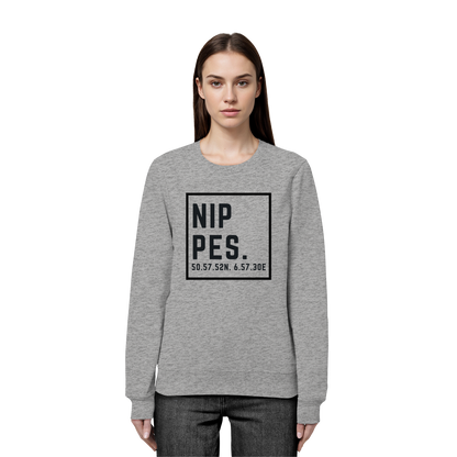 Nippes Koordinaten (großer Druck auf der Brust) - Organic Basic Unisex Sweatshirt