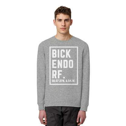 Bickendorf Koordinaten (großer Druck auf der Brust) - Organic Basic Unisex Sweatshirt