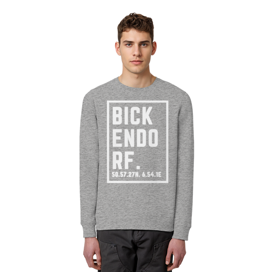 Bickendorf Koordinaten (großer Druck auf der Brust) - Organic Basic Unisex Sweatshirt