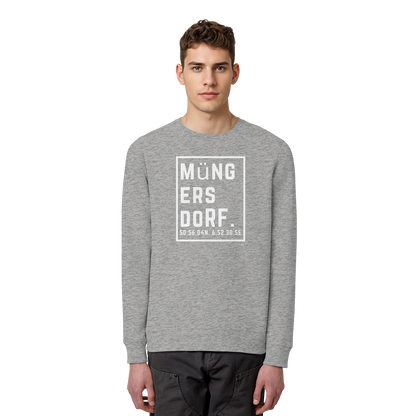 Müngersdorf Koordinaten (großer Druck auf der Brust) - Organic Basic Unisex Sweatshirt