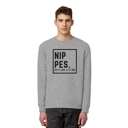 Nippes Koordinaten (großer Druck auf der Brust) - Organic Basic Unisex Sweatshirt