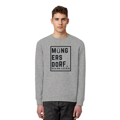 Müngersdorf Koordinaten (großer Druck auf der Brust) - Organic Basic Unisex Sweatshirt