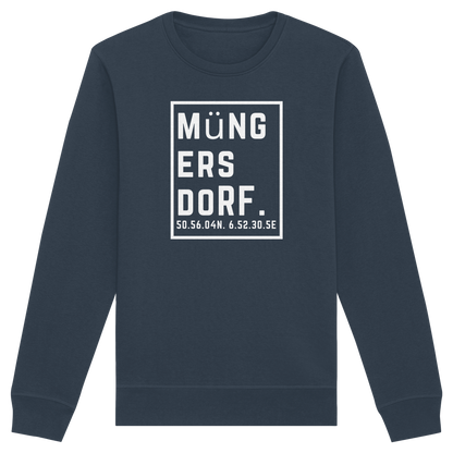 Müngersdorf Koordinaten (großer Druck auf der Brust) - Organic Basic Unisex Sweatshirt