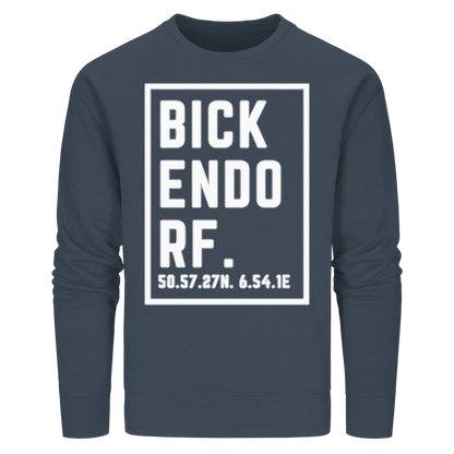 Bickendorf Koordinaten (großer Druck auf der Brust) - Organic Basic Unisex Sweatshirt