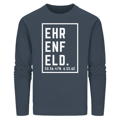 Ehrenfeld Koordinaten (großer Druck auf der Brust) - Organic Basic Unisex Sweatshirt
