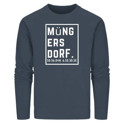 Müngersdorf Koordinaten (großer Druck auf der Brust) - Organic Basic Unisex Sweatshirt