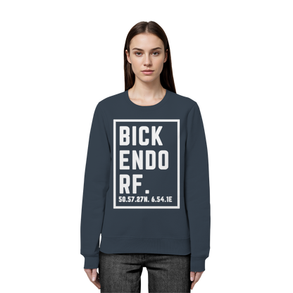 Bickendorf Koordinaten (großer Druck auf der Brust) - Organic Basic Unisex Sweatshirt