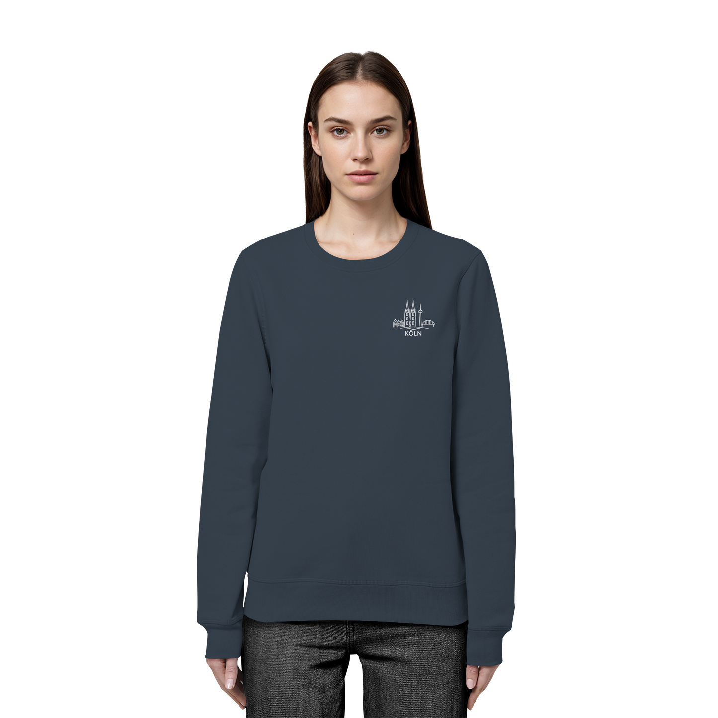 Köln Skyline Stick - Organic Basic Unisex Sweatshirt
