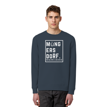 Müngersdorf Koordinaten (großer Druck auf der Brust) - Organic Basic Unisex Sweatshirt