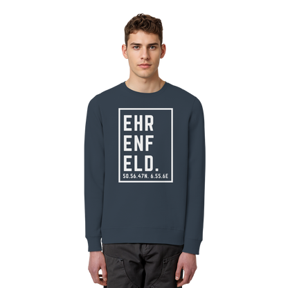 Ehrenfeld Koordinaten (großer Druck auf der Brust) - Organic Basic Unisex Sweatshirt