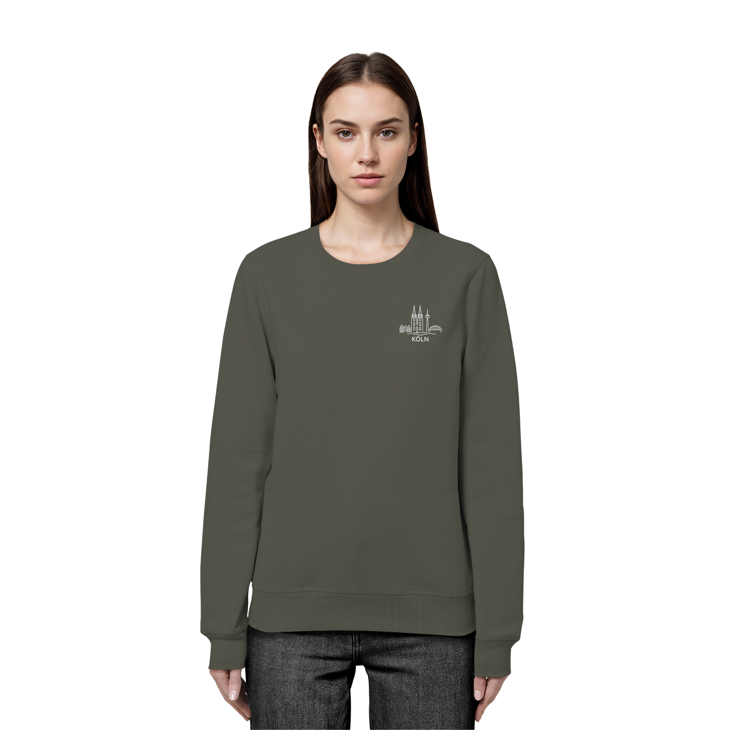 Köln Skyline Stick - Organic Basic Unisex Sweatshirt