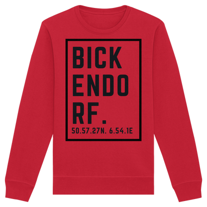 Bickendorf Koordinaten (großer Druck auf der Brust) - Organic Basic Unisex Sweatshirt