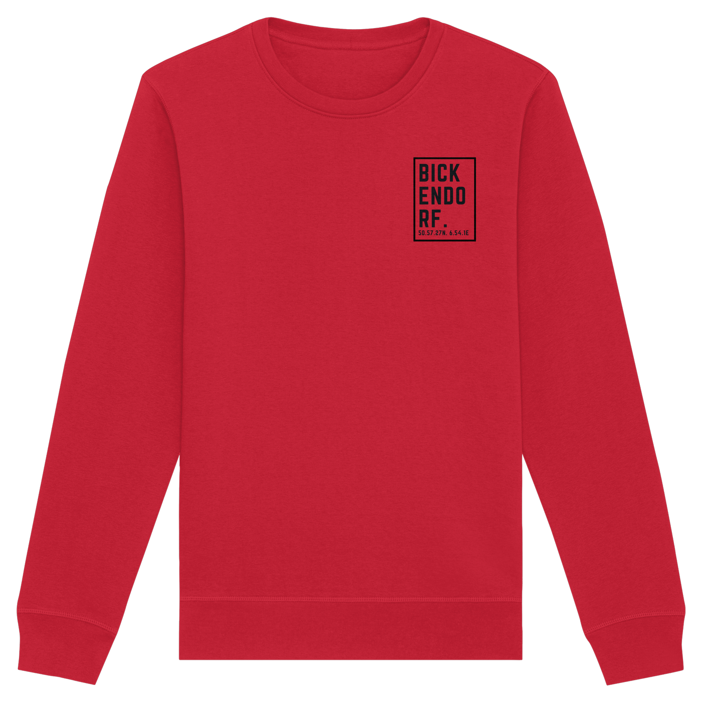Bickendorf Koordinaten (kleiner Druck auf der Brust) - Organic Basic Unisex Sweatshirt