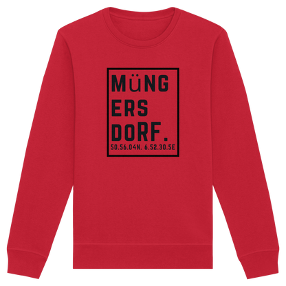 Müngersdorf Koordinaten (großer Druck auf der Brust) - Organic Basic Unisex Sweatshirt