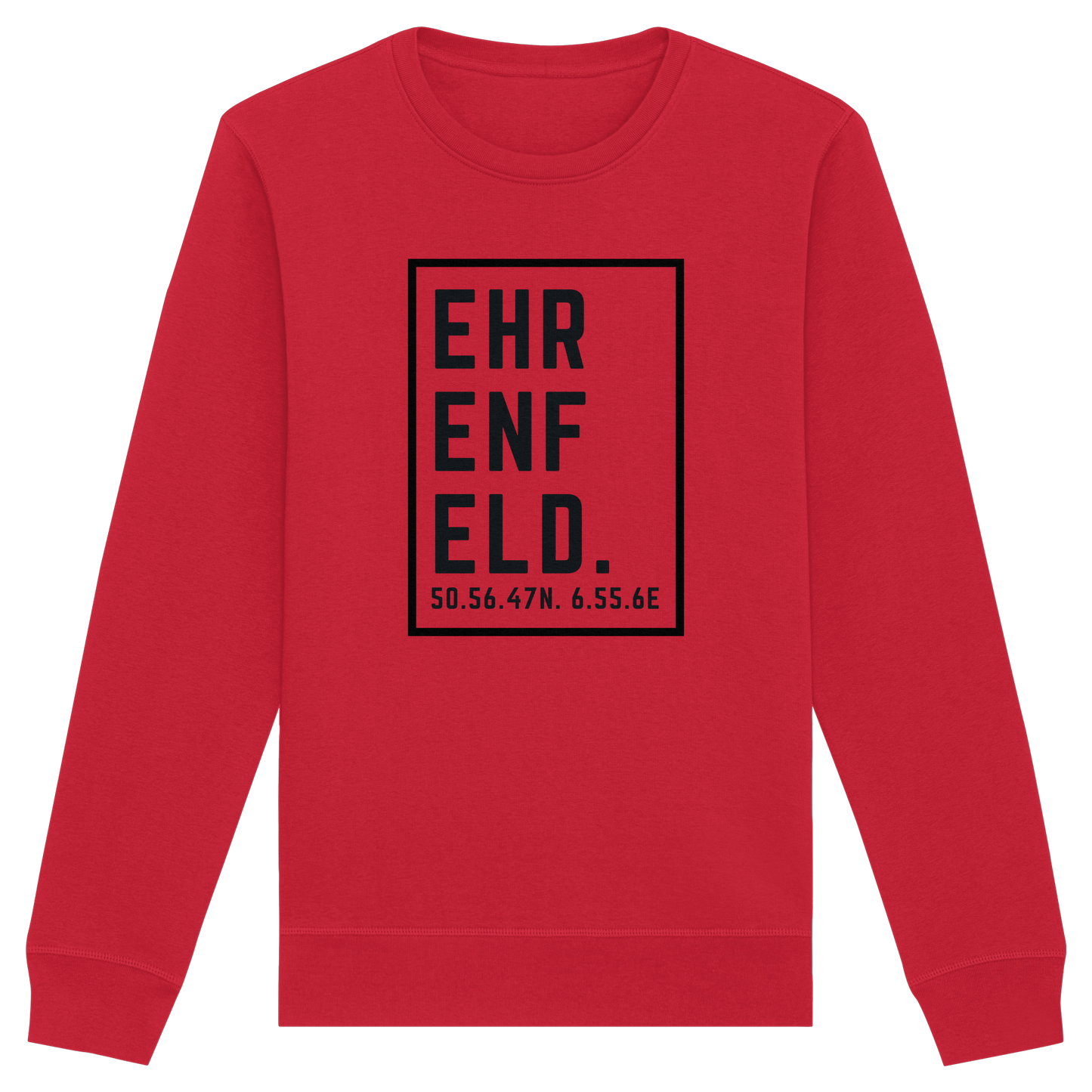 Ehrenfeld Koordinaten (großer Druck auf der Brust) - Organic Basic Unisex Sweatshirt