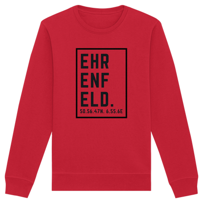 Ehrenfeld Koordinaten (großer Druck auf der Brust) - Organic Basic Unisex Sweatshirt