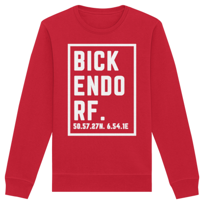 Bickendorf Koordinaten (großer Druck auf der Brust) - Organic Basic Unisex Sweatshirt