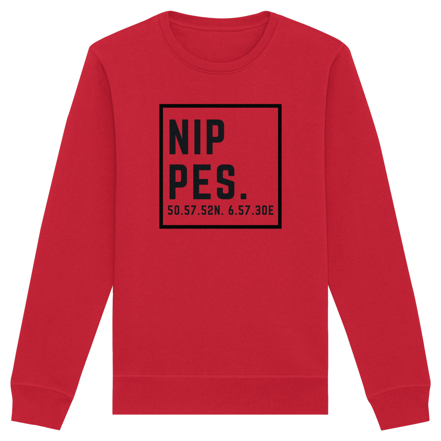 Nippes Koordinaten (großer Druck auf der Brust) - Organic Basic Unisex Sweatshirt