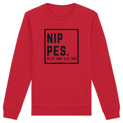 Nippes Koordinaten (großer Druck auf der Brust) - Organic Basic Unisex Sweatshirt