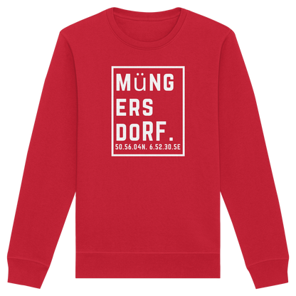 Müngersdorf Koordinaten (großer Druck auf der Brust) - Organic Basic Unisex Sweatshirt