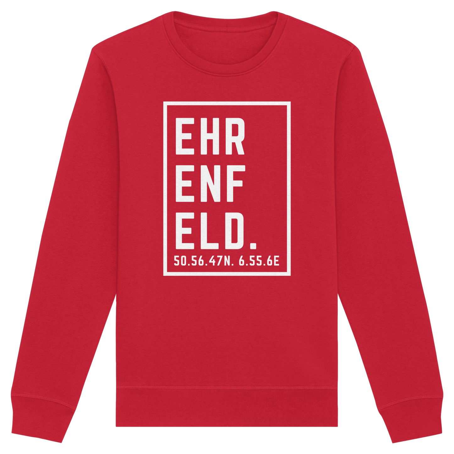 Ehrenfeld Koordinaten (großer Druck auf der Brust) - Organic Basic Unisex Sweatshirt