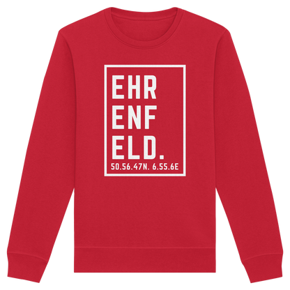 Ehrenfeld Koordinaten (großer Druck auf der Brust) - Organic Basic Unisex Sweatshirt