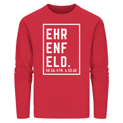 Ehrenfeld Koordinaten (großer Druck auf der Brust) - Organic Basic Unisex Sweatshirt