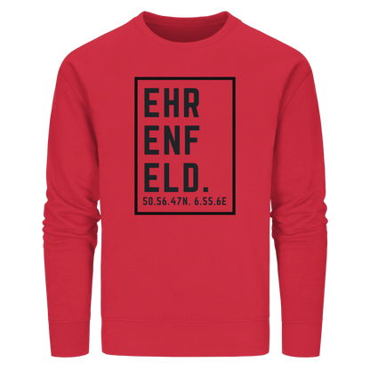 Ehrenfeld Koordinaten (großer Druck auf der Brust) - Organic Basic Unisex Sweatshirt