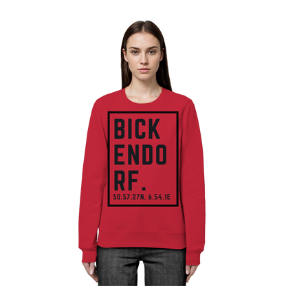 Bickendorf Koordinaten (großer Druck auf der Brust) - Organic Basic Unisex Sweatshirt