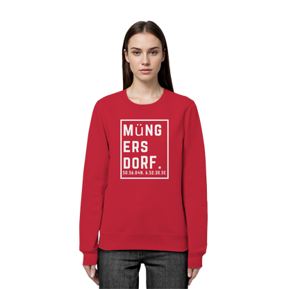 Müngersdorf Koordinaten (großer Druck auf der Brust) - Organic Basic Unisex Sweatshirt