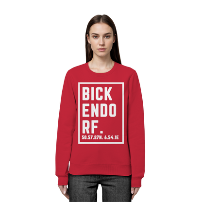 Bickendorf Koordinaten (großer Druck auf der Brust) - Organic Basic Unisex Sweatshirt