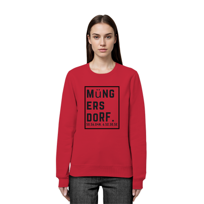 Müngersdorf Koordinaten (großer Druck auf der Brust) - Organic Basic Unisex Sweatshirt