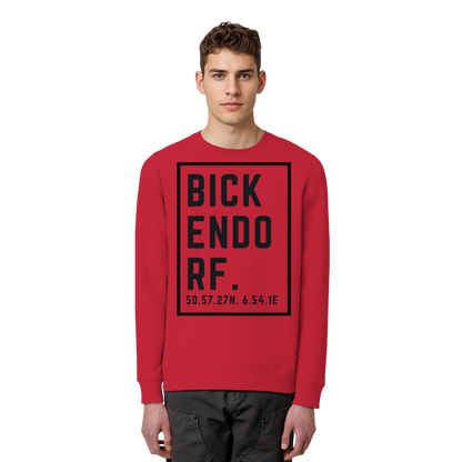 Bickendorf Koordinaten (großer Druck auf der Brust) - Organic Basic Unisex Sweatshirt