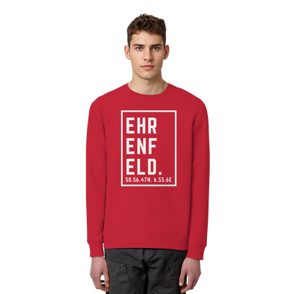 Ehrenfeld Koordinaten (großer Druck auf der Brust) - Organic Basic Unisex Sweatshirt