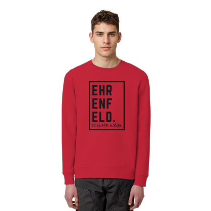 Ehrenfeld Koordinaten (großer Druck auf der Brust) - Organic Basic Unisex Sweatshirt