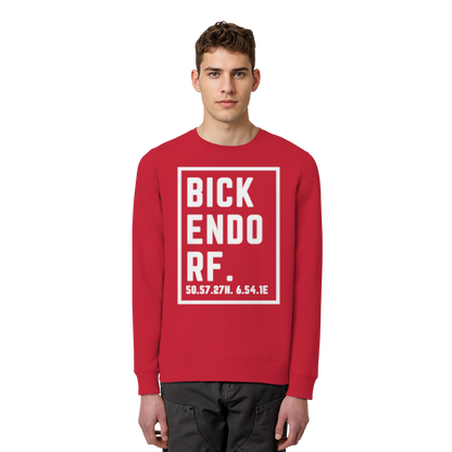 Bickendorf Koordinaten (großer Druck auf der Brust) - Organic Basic Unisex Sweatshirt