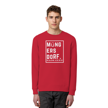 Müngersdorf Koordinaten (großer Druck auf der Brust) - Organic Basic Unisex Sweatshirt
