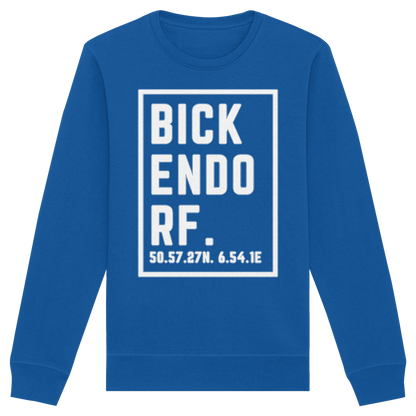 Bickendorf Koordinaten (großer Druck auf der Brust) - Organic Basic Unisex Sweatshirt